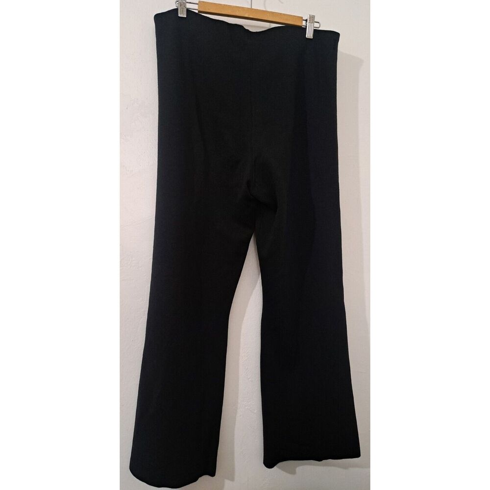 Cos Women Large wide leg hi rise pants stretch black lyocell strong full length - Picture 5 of 9